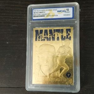 1996 23 karat gold Mickey Mantle New York Yankees